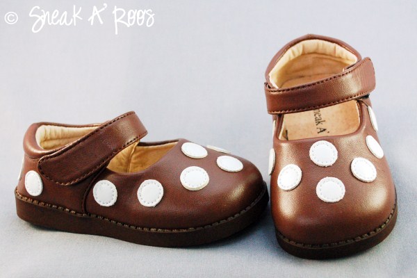 Brown with White Polka Dots Shoe