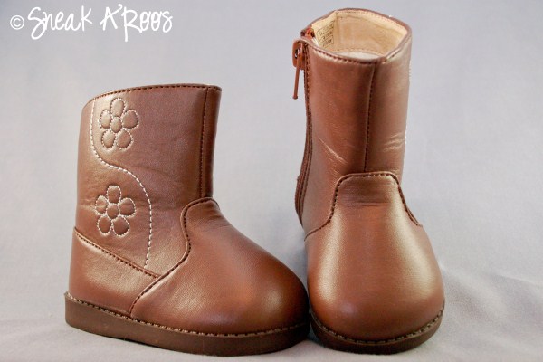 Brown Flower Boot